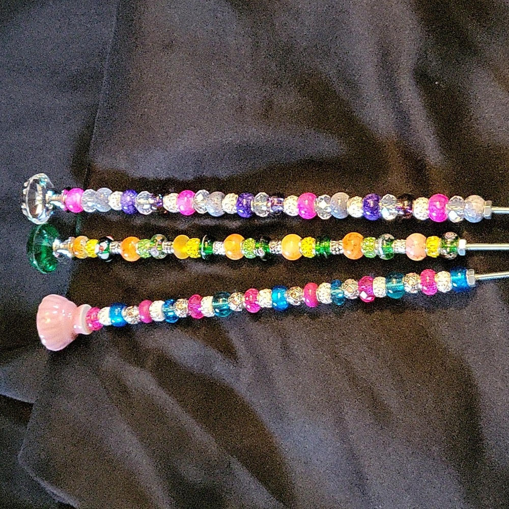 SALE!! Plant/garden stakes/home decor. Bling for your plants!